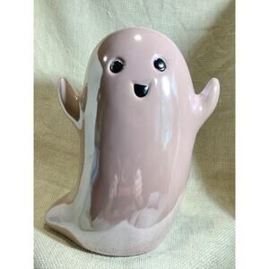 NEW 9 inch ADORABLE happy smiling iridescent PINK ghost